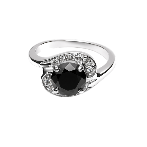 [708908400004] 14K White Gold Diamond Fashion Ring
