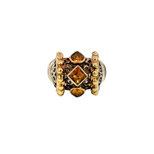 [861321600002] 14K Yellow Gold Citrine Cocktail Ring