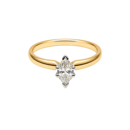 [639360000210] 14K Yellow Gold Diamond Engagement Ring