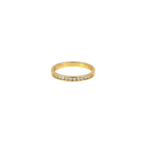 [790470000002] 14K Yellow Gold Diamond Wedding Band Ring