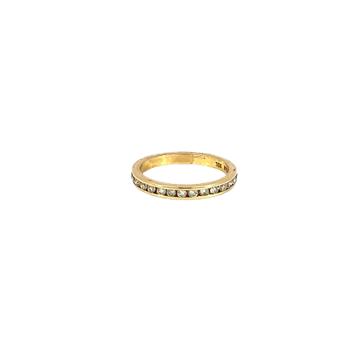 [728175600005] 14K Yellow Gold Diamond Wedding Band Ring