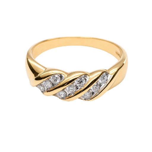 [854146800002] 14K Yellow Gold Diamond Fashion Ring