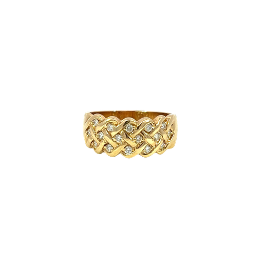 [790470000001] 14K Yellow Gold Diamond Band
