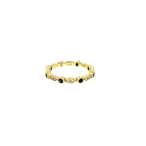 [700531200016] 14K Yellow Gold Sapphire Stackable Ring
