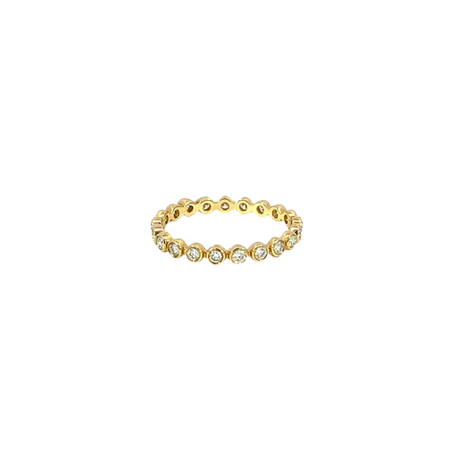[839026800001] 14K Yellow Gold Diamond Stackable Ring