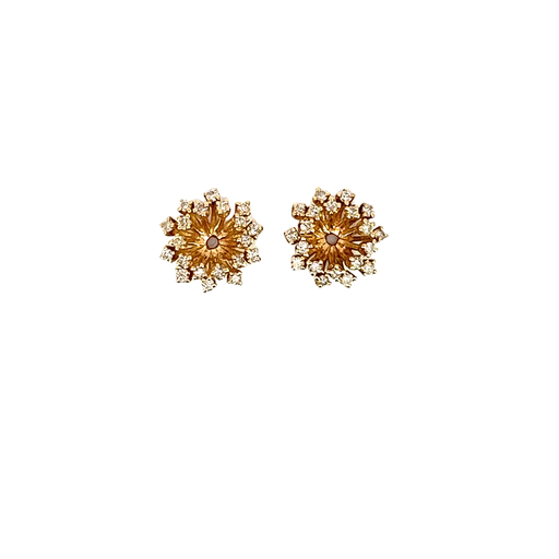 [861321600013] 14K Yellow Gold Diamond Earring Jackets