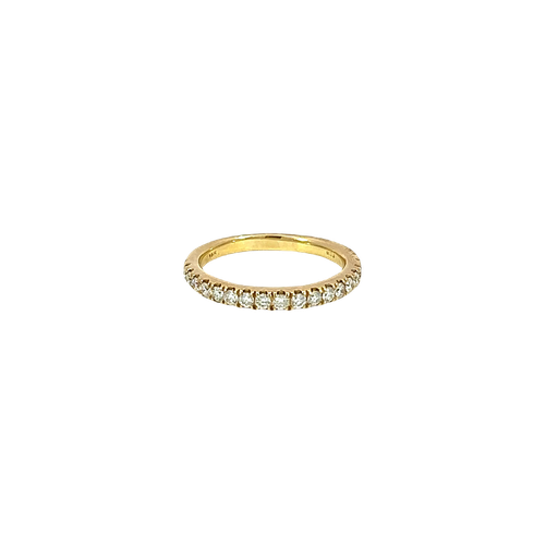 [880412400004] 14K Yellow Gold Diamond Wedding Band Ring