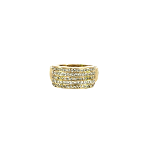[815094000003] 14K Yellow Gold Diamond Band