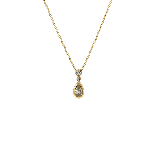 [820796400003] 14K Yellow Gold Diamond Pendant