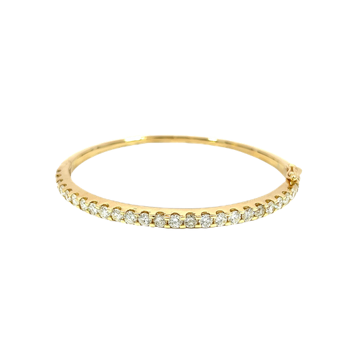 [881103600003] 14K Yellow Gold Diamond Bangle Bracelet