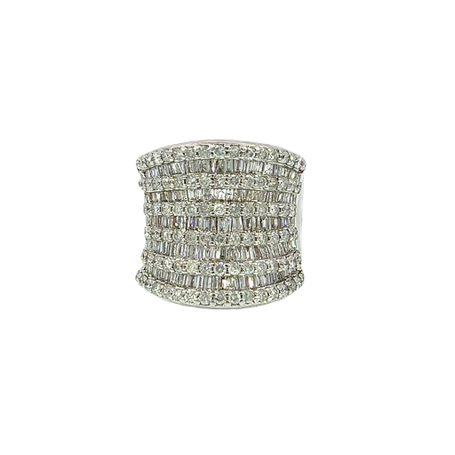 [861321600008] 14K White Gold Diamond Cocktail Ring