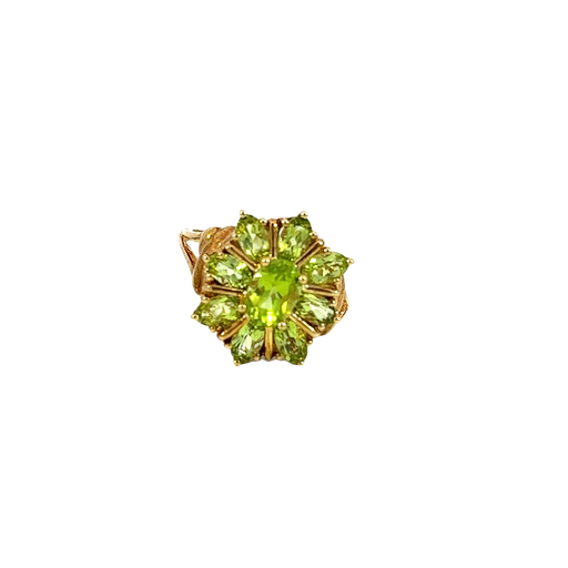 [890438400002] 14K Yellow Gold Peridot Cocktail Ring