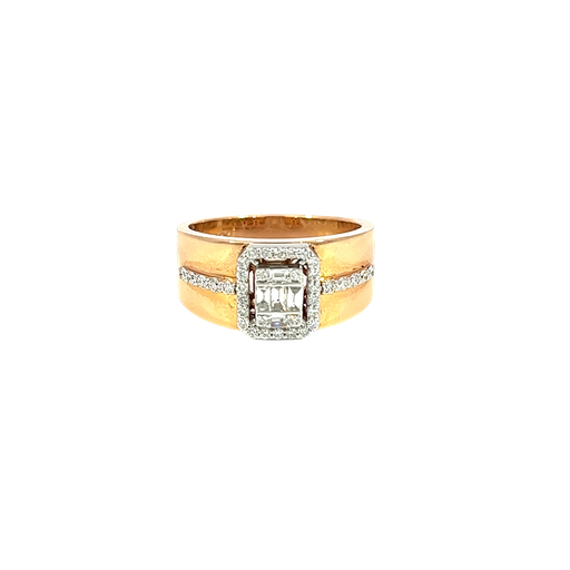 [875574000013] 18K Rose Gold Diamond Cocktail Ring