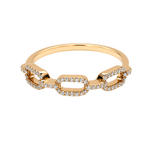 [875574000012] 18K Rose Gold Diamond Fashion and Stackable Ring