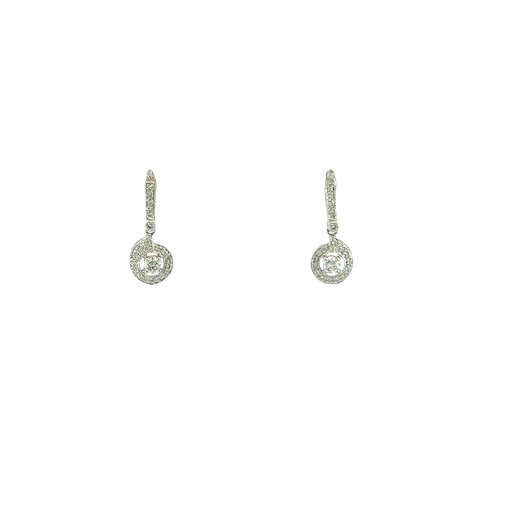 [709945200001] 18K White Gold Diamond Earrings