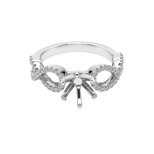 [739497600001] 18K White Gold Diamond Engagement and Fashion Ring