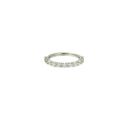 [875314800037] 18K White Gold Diamond Wedding Band