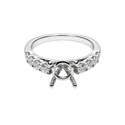 [894672000001] 18K White Gold Diamond Engagement Ring