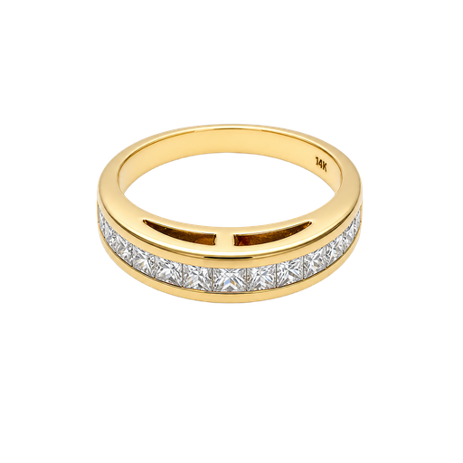 [897696000007] 18K Yellow Gold Diamond Band