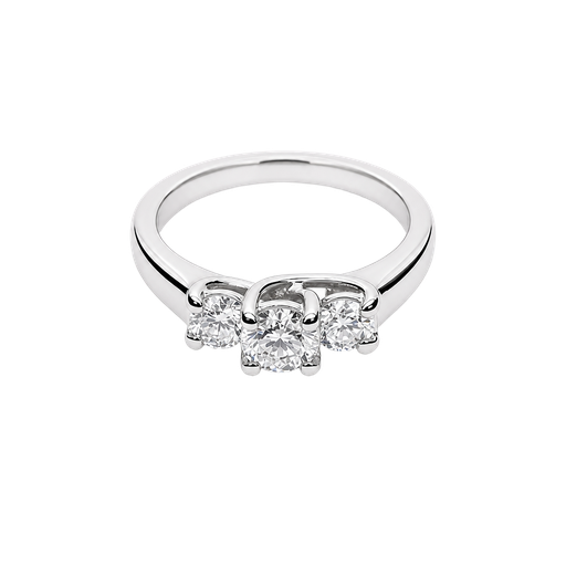 [870476400005] Platinum Diamond Engagement Ring