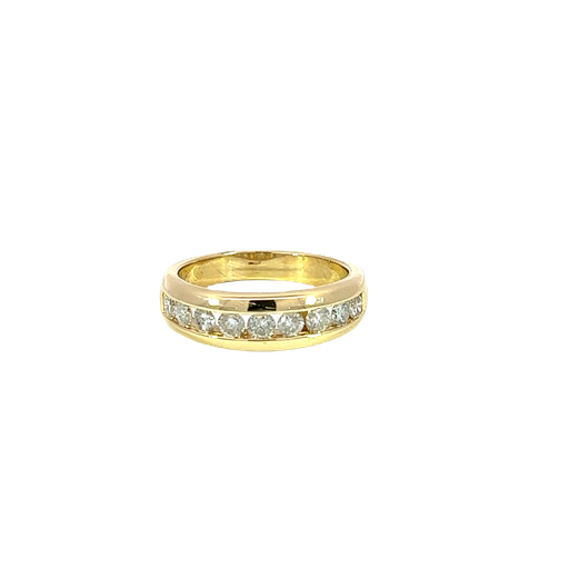 [903906279663] 14K Yellow Gold Diamond Wedding Band Ring