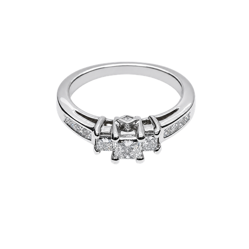 [904398094032] 14K White Gold Diamond Fashion Ring