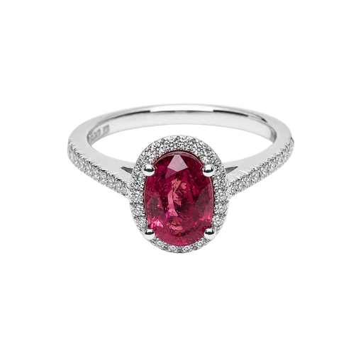 [904403469566] 14K White Gold Diamond and Sapphire Fashion Ring