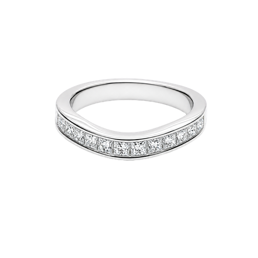 [907093333428] 14K White Gold Lab Diamond Band Ring