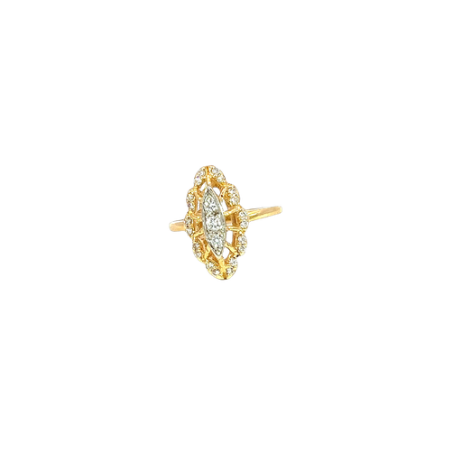 [908737853949] 14K Yellow Gold Diamond Ring