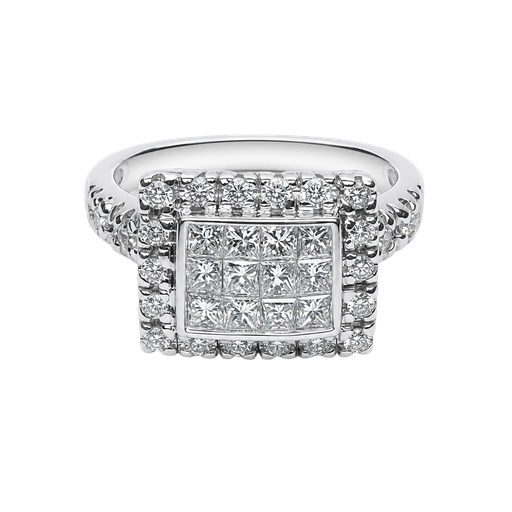 [912542525351] 18K White Gold 2.00ct  Diamond Ring