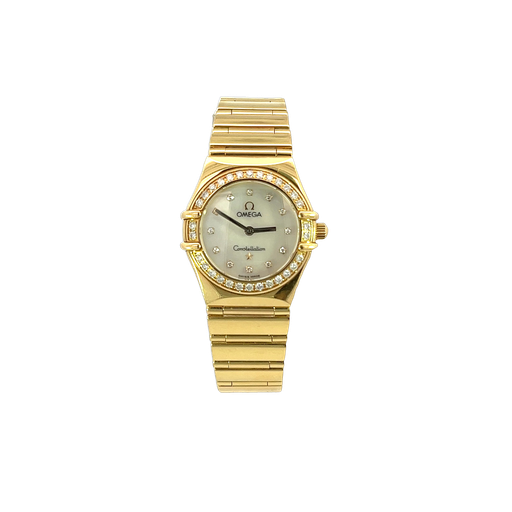 [912816555242] Ladies Omega Constellation 18K Yellow Gold Watch