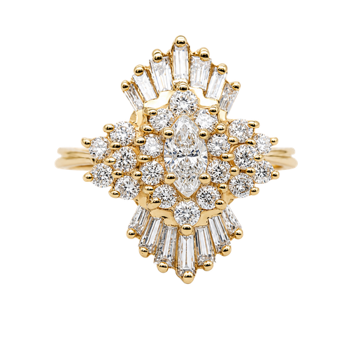 [914356740498] 14K Yellow Gold Diamond Ring