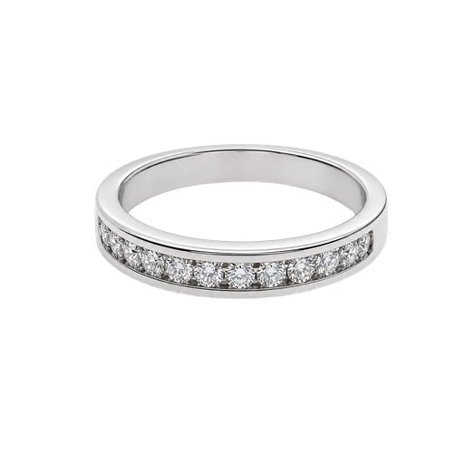 [931291433414] 14K White Gold Diamond Band
