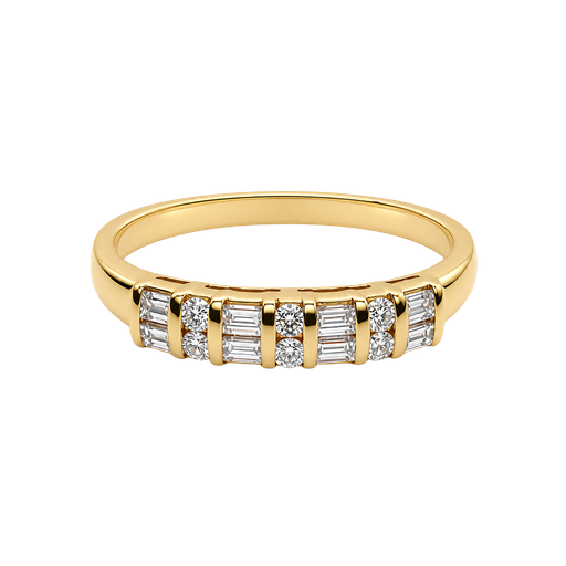 [931294127498] 14K Yellow Gold Diamond Band