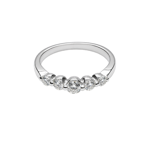 [951500096843] 14K White Gold Diamond Band
