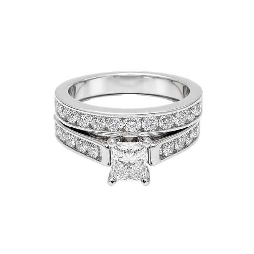 [956961052920] 14K Yellow Gold Diamond Wedding Set