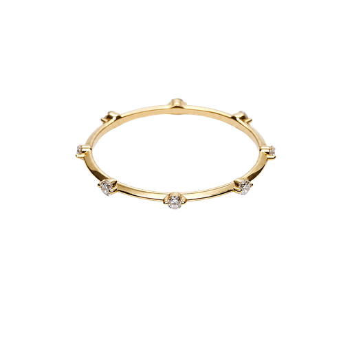 [971201526737] 14KY Yellow Gold Lab Diamond Band