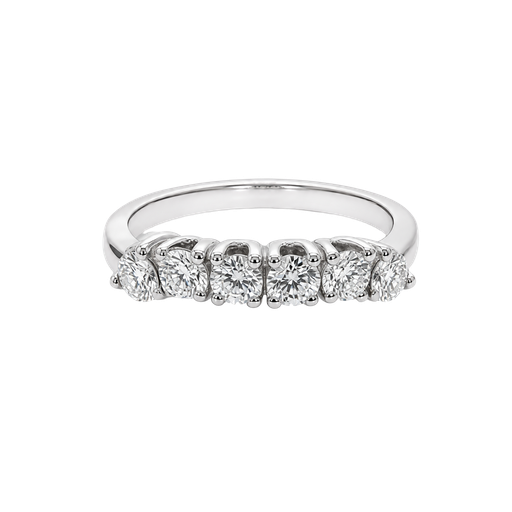 [973011574928] 14K White Gold Diamond Band