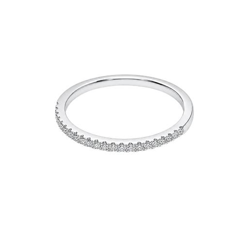 [973869237831] 14K White Gold Diamond Band
