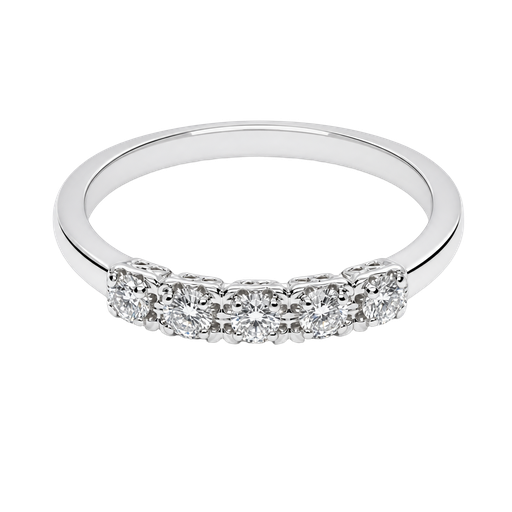 [974576383984] 14K White Gold Diamond Band
