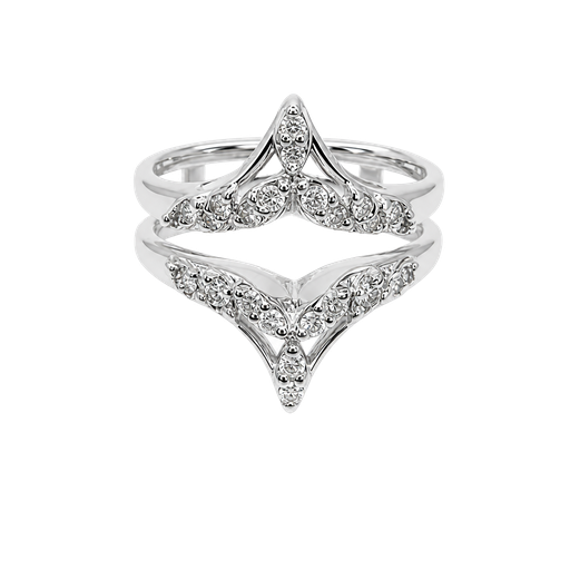 [975603180668] 14K White Gold Ring Guard