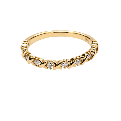 [977943961839] 14KY Yellow Gold Diamond Band