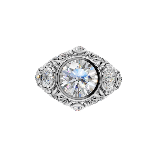 [997392240716] 14K White Gold Lab Diamond Ring