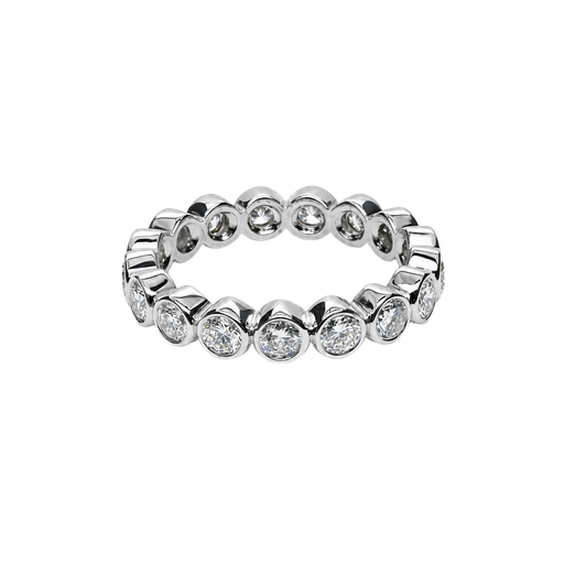 [1005932545764] 14K White Gold Diamond Band